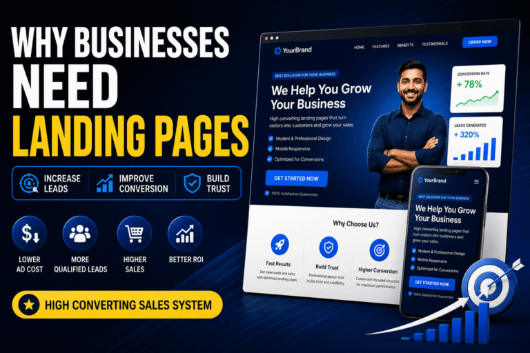 WHY BUSINESSES NEED LANDING PAGES