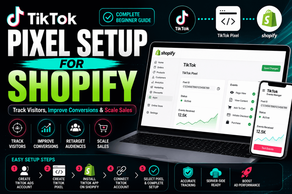 TIKTOK PIXEL SETUP FOR SHOPIFY